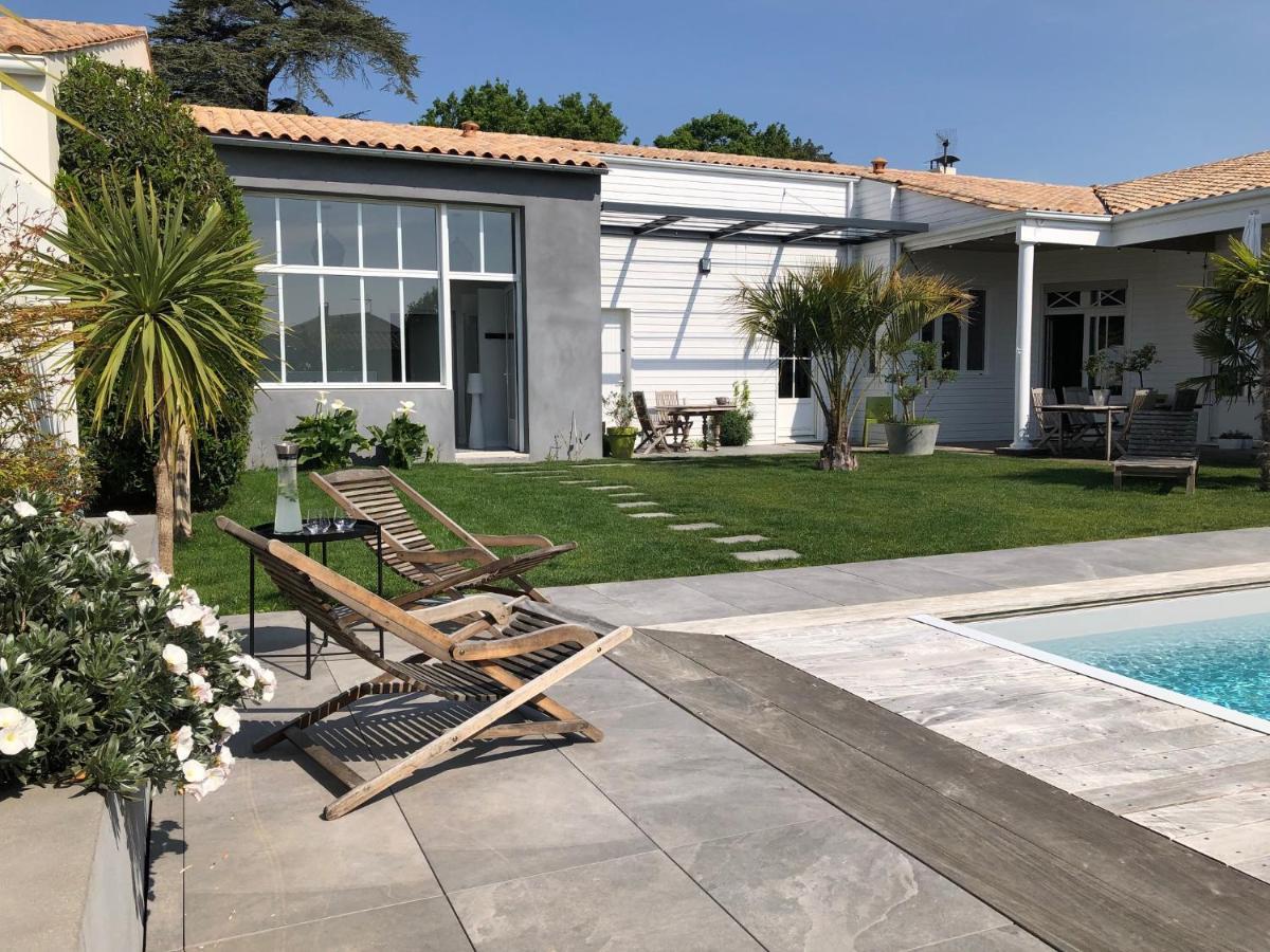 Maison M, Chambre Privee Acces Jardin Piscine Et Jacuzzi Pres De La Rochelle ลาโรแชล ภายนอก รูปภาพ